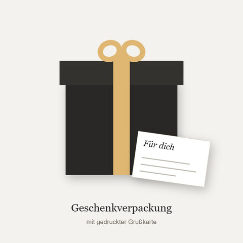 KARVA Geschenkverpackung mit gedruckter Grußkarte
